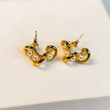Pearl Swirl Earrings