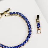 Sapphire Glow Tennis Bracelet