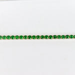 Bracelets Stunning Emerald Tennis Bracelet - 18k Gold Plated
