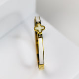 Ivory Clover Bangle Bracelet