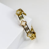 Flora Clover Bangle Bracelet