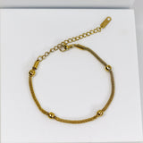 Golden Ball Chain Bracelet