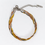 Tri-Tone Braids Bracelet
