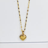 Coral Heart Necklace