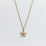 Solitaire Flora Necklace