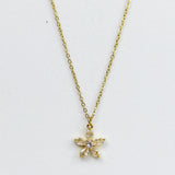 Solitaire Flora Necklace