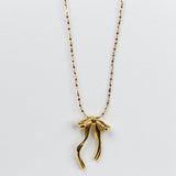 Knotty Bow Necklace