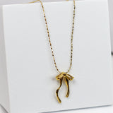 Knotty Bow Necklace