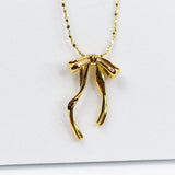 Knotty Bow Necklace