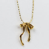 Knotty Bow Necklace
