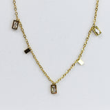 Crystal Bar Necklace