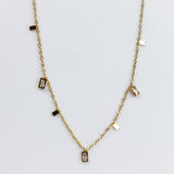 Crystal Bar Necklace