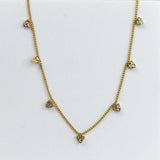 Dainty Heart Drop Necklace