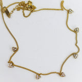 Dainty Heart Drop Necklace