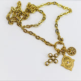 Golden Talisman Charm Necklace