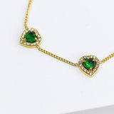 Radiant Trifecta Stones Bracelet