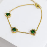 Radiant Trifecta Stones Bracelet