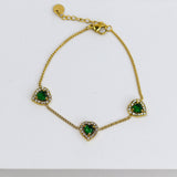 Radiant Trifecta Stones Bracelet