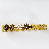 Golden Blossom Bangle Bracelet