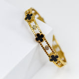 Midnight Clover Bangle bracelet