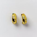 Spark Stone Half Hoops