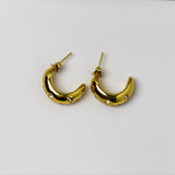 Spark Stone Half Hoops