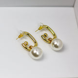 C Chunky Pearl Earrings