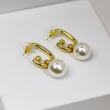 C Chunky Pearl Earrings