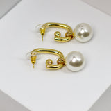 C Chunky Pearl Earrings