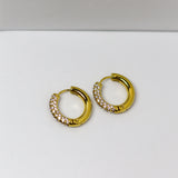 Studded Classic Hoops