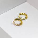 Studded Classic Hoops