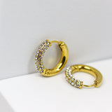 Studded Classic Hoops