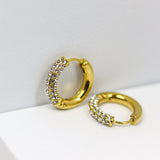 Studded Classic Hoops