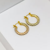 Blingy Studded Hoops