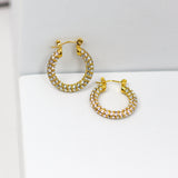 Blingy Studded Hoops