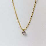 Classic Solitaire Necklace