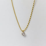 Classic Solitaire Necklace