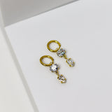 Solitaire Dangle Earrings