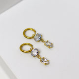 Solitaire Dangle Earrings