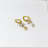 Crystal Gleam Hoops