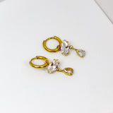 Crystal Gleam Hoops