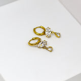 Crystal Gleam Hoops