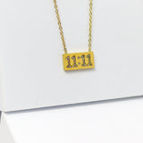 11:11 Gold Bar Necklace