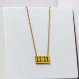 11:11 Gold Bar Necklace