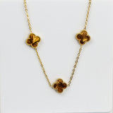 Coffee Clover Necklace