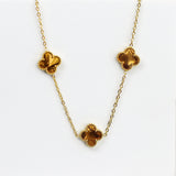Coffee Clover Necklace