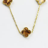 Coffee Clover Necklace