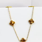 Coffee Clover Necklace