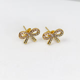 Studded bow Earrings