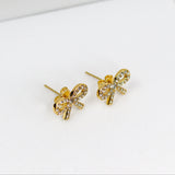 Studded bow Earrings
